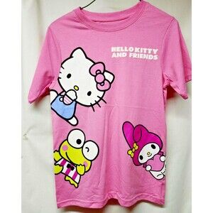 Hello Kitty And Friends Pink TShirt Girls Youth Size L